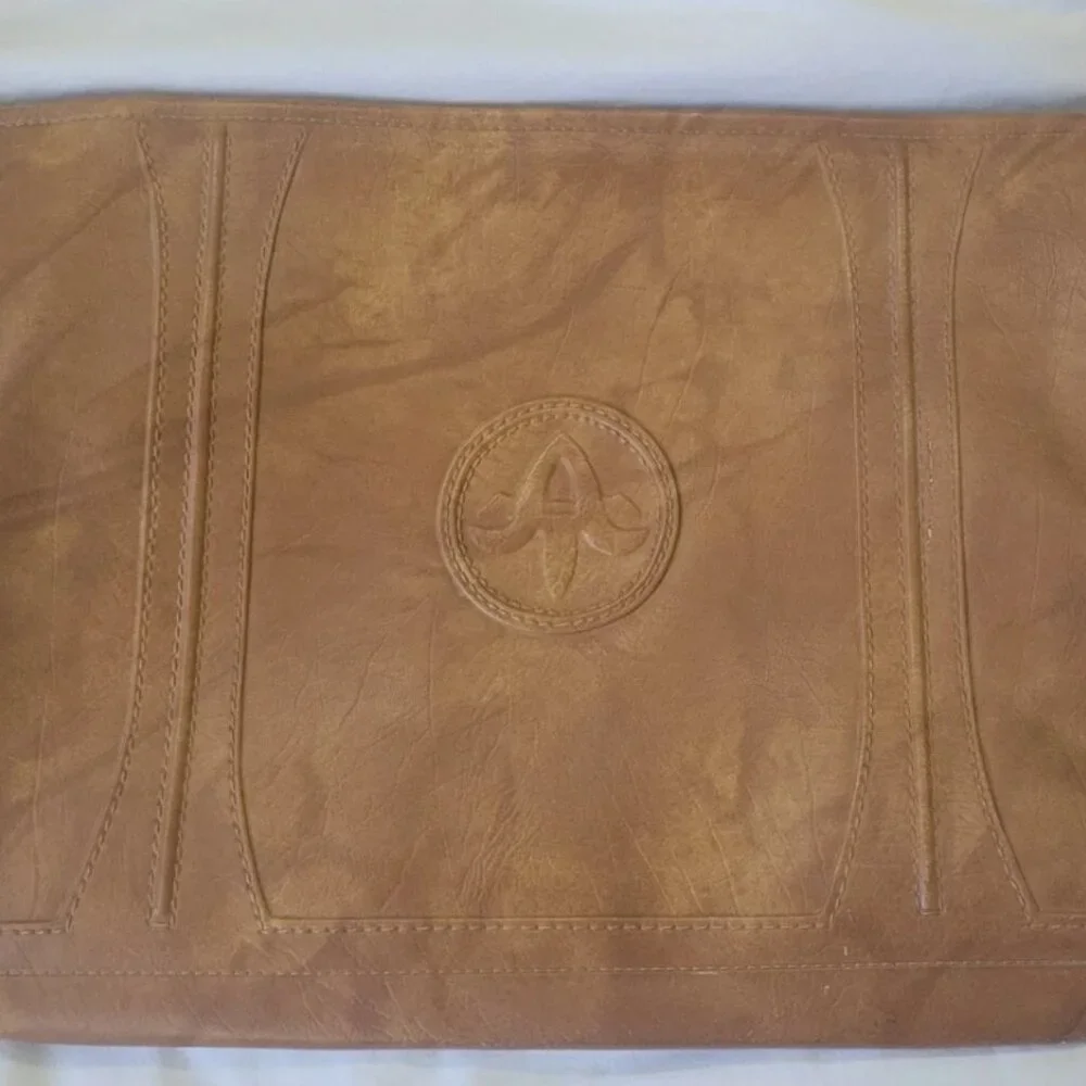 VTG American Tourister Leather Document Bag Portfolio Briefcase Attache 1975